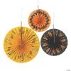 Peanuts® Halloween Hanging Fans - 6 Pc. -Cheap Halloween decorations Store peanuts sup sup halloween hanging fans 6 pc 13901882