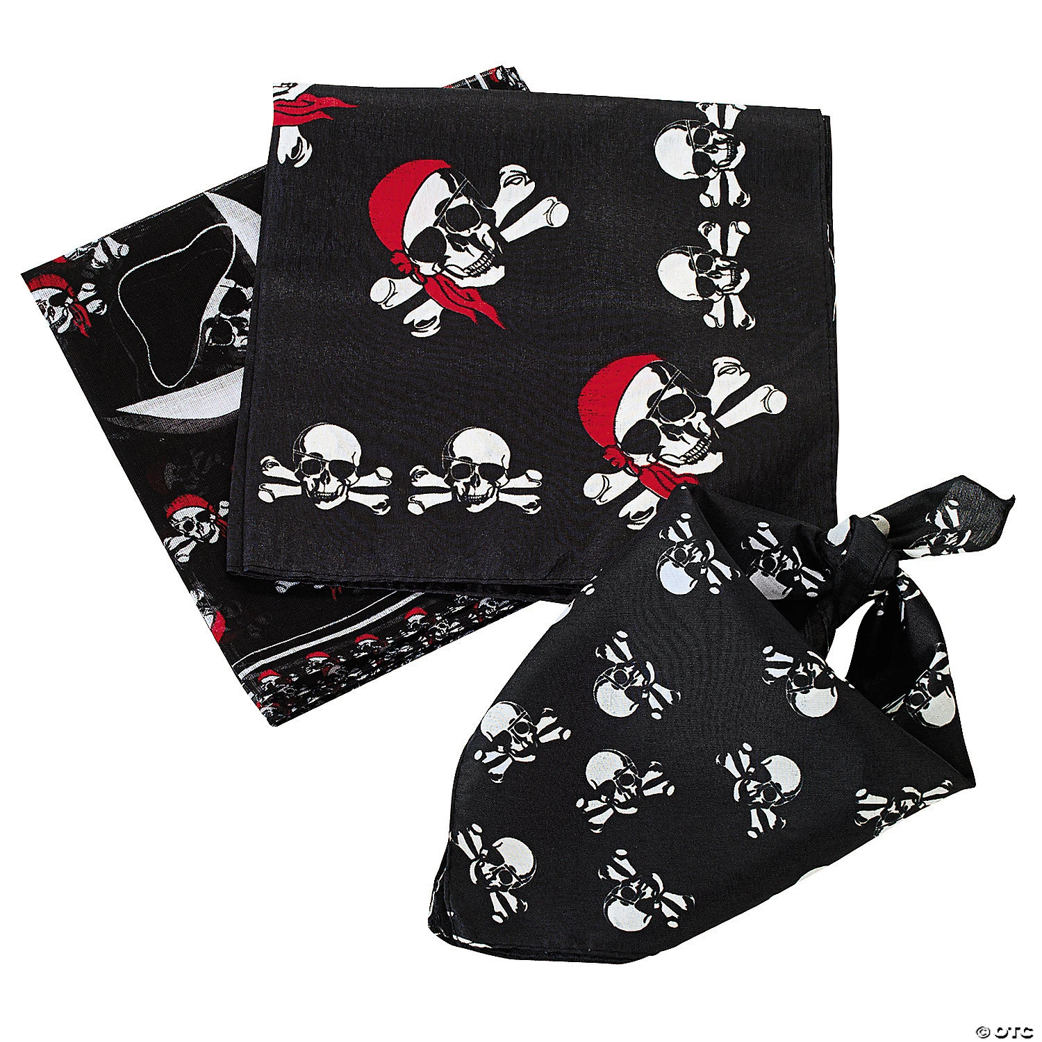 Pirate Bandanas - 12 Pc. 3 Pirate Bandanas - 12 Pc.