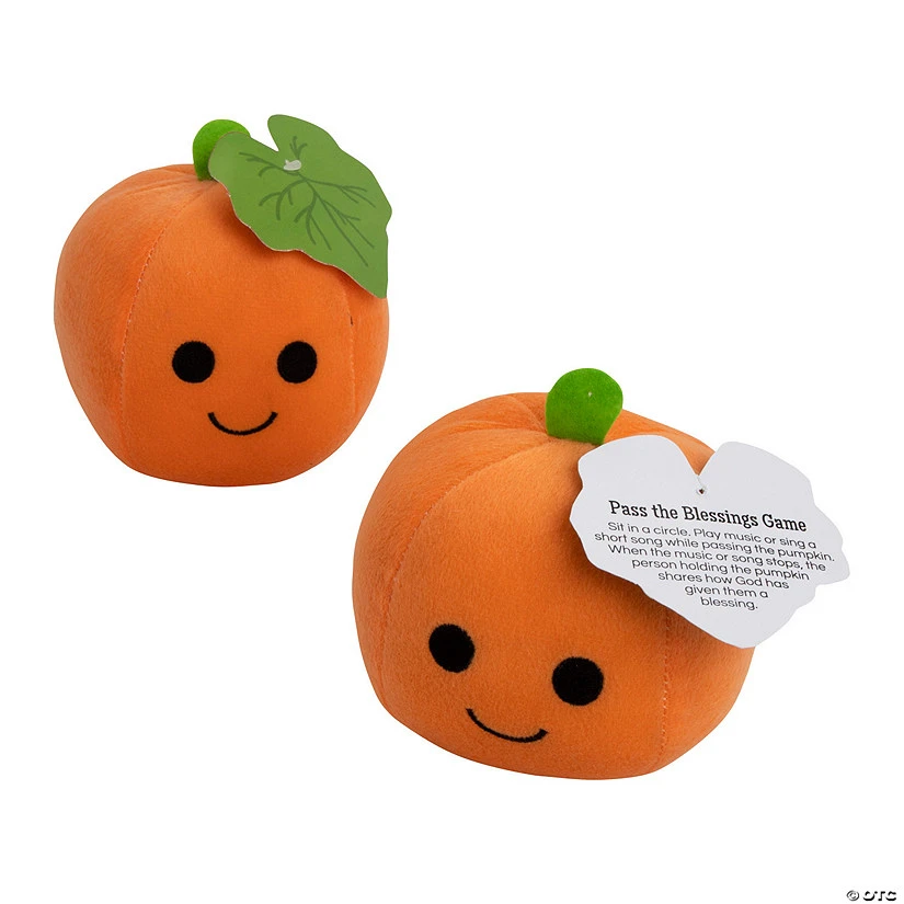 Plush Pumpkin Pass the Blessings Games - 12 Pc. 3 Plush Pumpkin Pass the Blessings Games - 12 Pc.