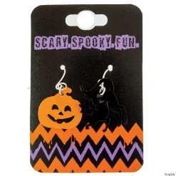 Pumpkin/ Cat Earrings Set