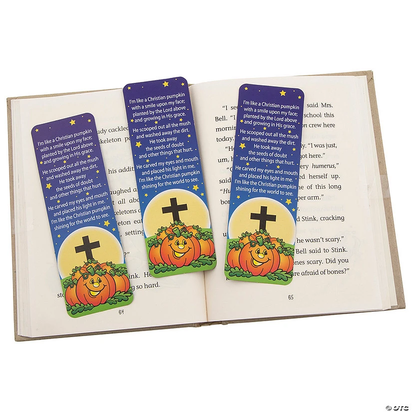 Pumpkin Prayer Bookmarks - 48 Pc. 3 Pumpkin Prayer Bookmarks - 48 Pc.