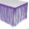Metallic Fringe Plastic Table Skirt -Cheap Halloween decorations Store purple metallic fringe plastic table skirt70 8634