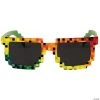 Rainbow Pixel Glasses - 1 Pc. -Cheap Halloween decorations Store rainbow pixel glasses 1 pc el337757