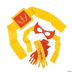 Red & Yellow Superhero Accessories - 4 Pc. -Cheap Halloween decorations Store red and yellow superhero accessories 4 pc 13771181 a02