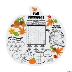Religious Fall Activity Placemats – 12 Pc.