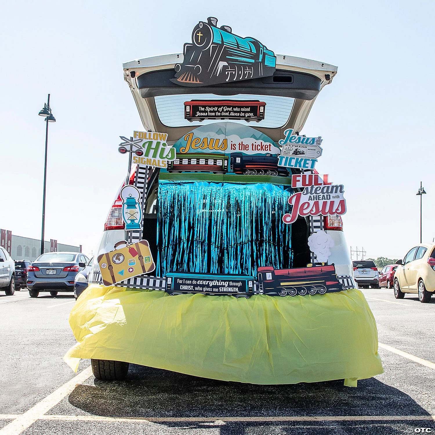 Religious Railroad Trunk-or-Treat Decorating Kit - 3 Pc. 3 Religious Railroad Trunk-or-Treat Decorating Kit - 3 Pc.