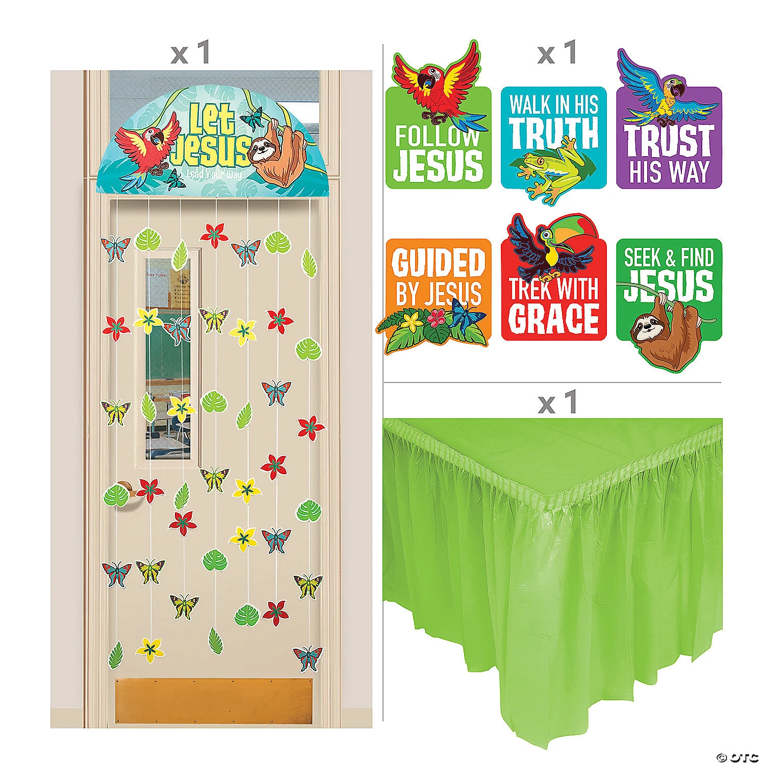 Religious Rainforest Trunk-or-Treat Decorating Kit - 8 Pc. 4 Religious Rainforest Trunk-or-Treat Decorating Kit - 8 Pc. - Image 2