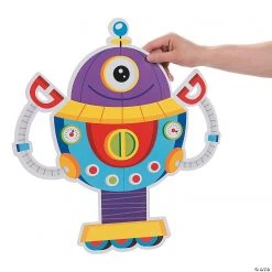 Robot Party Wall Cutouts - 6 Pc. -Cheap Halloween decorations Store robot party wall cutouts 6 pc 13812897 a01