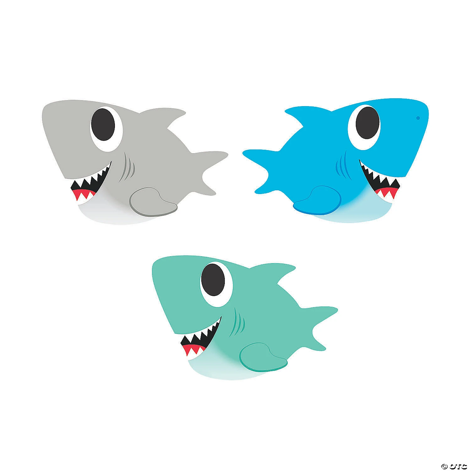 Shark Bulletin Board Cutouts - 48 Pc. 3 Shark Bulletin Board Cutouts - 48 Pc.