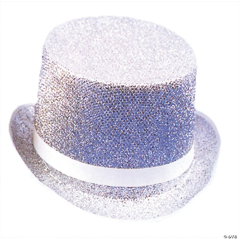 Silver Lamé Top Hat 3 Silver Lamé Top Hat