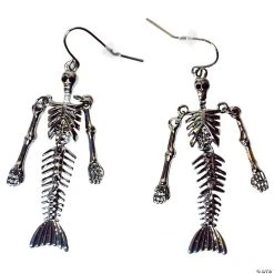 Skeleton Mermaid Earrings