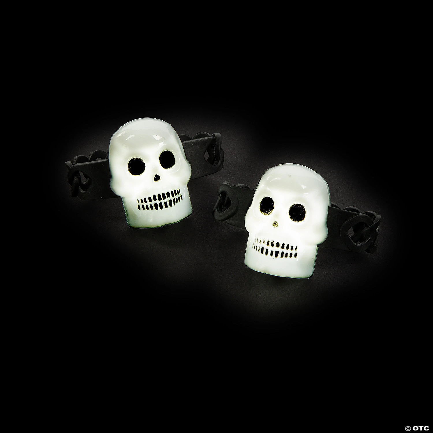 Skull Light-Up Bracelets - 12 Pc. 3 Skull Light-Up Bracelets - 12 Pc.