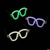 Skull-Shaped Glow Glasses - 12 Pc. 1 Skull-Shaped Glow Glasses - 12 Pc. -Cheap Halloween decorations Store skull shaped glow glasses 12 pc 13981302