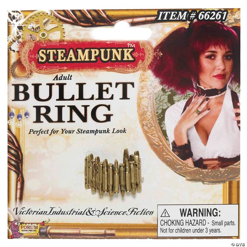 Steampunk Bullet Ring 3 Steampunk Bullet Ring