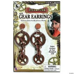Steampunk Gear Earrings