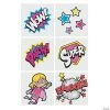 Superhero Girl Temporary Tattoos - 72 Pc. -Cheap Halloween decorations Store superhero girl temporary tattoos 72 pc 13742521