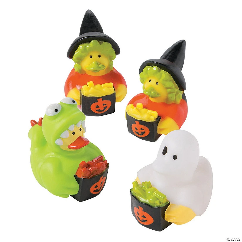 Trick-or-Treating Rubber Duckies - 12 Pc. 3 Trick-or-Treating Rubber Duckies - 12 Pc.