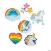 Unicorn Glitter Cutouts - 6 Pc.