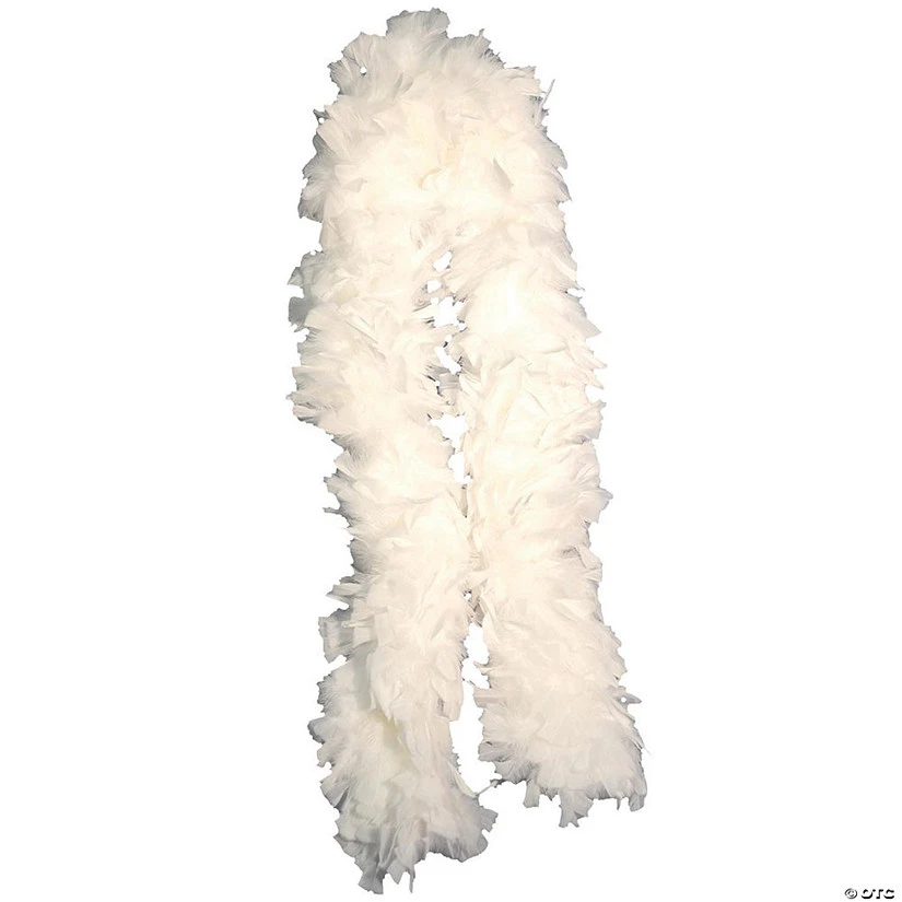 White Turkey Feather Deluxe Boa 3 White Turkey Feather Deluxe Boa