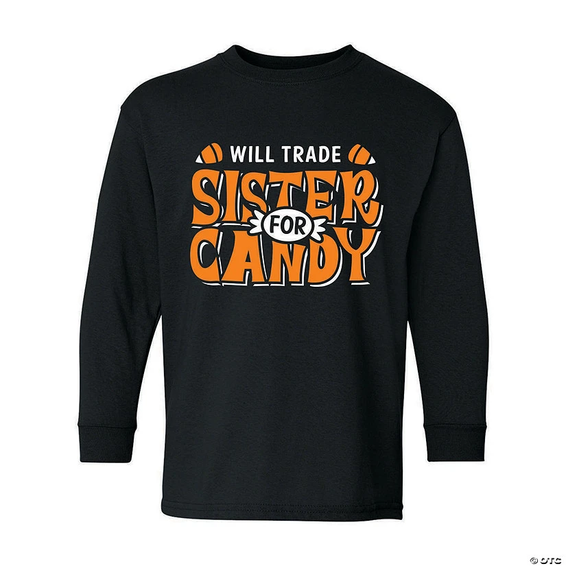 Will Trade Sister for Candy Youth Long Sleeve Shirt 3 Will Trade Sister for Candy Youth Long Sleeve Shirt