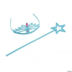Winter Princess Crown & Wand Sets - 24 Pc.