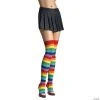Women's Rainbow Thigh-High Stockings -Cheap Halloween decorations Store womens rainbow thigh high stockingsua6606