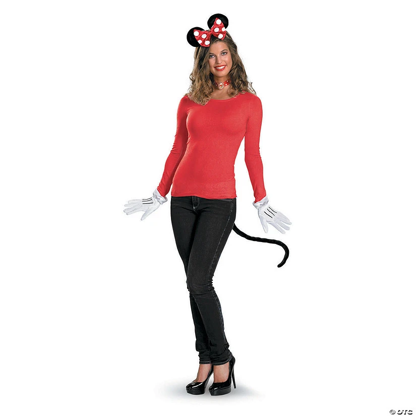 Women's Red Minnie Mouse Costume Kit - Standard 3 Women's Red Minnie Mouse Costume Kit - Standard